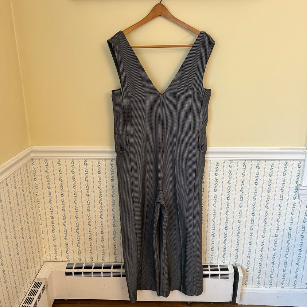 Cartonnier Striped Cropped Leg Romper